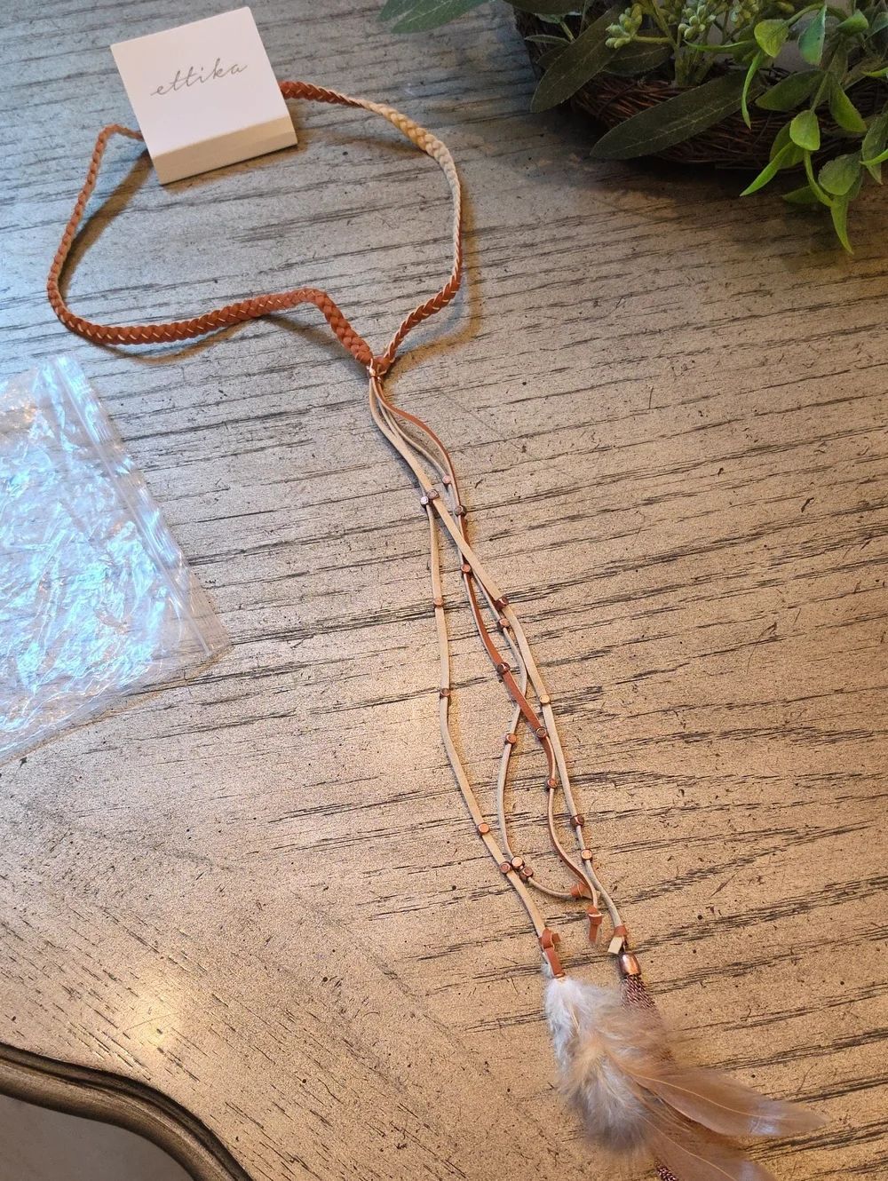 Ettika Feather Headband Or Necklace NWT
